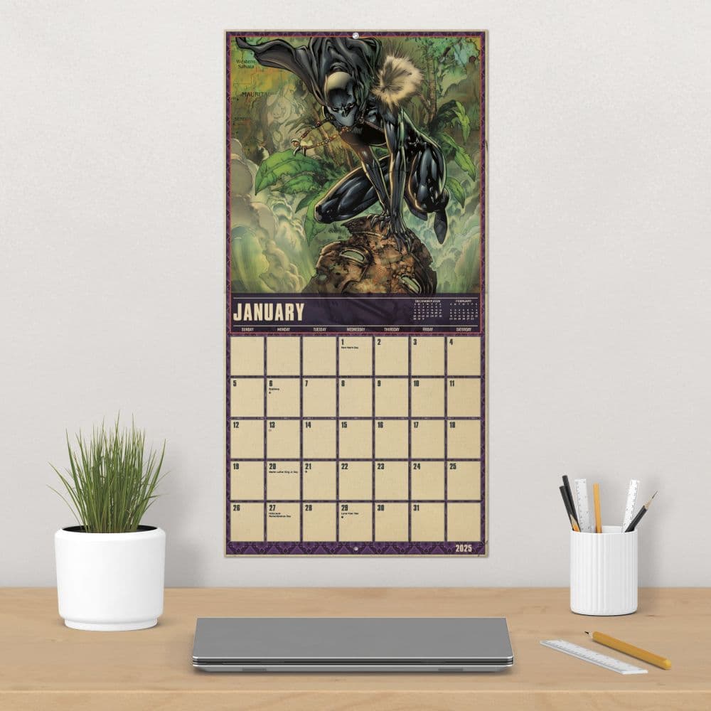 Black Panther 2 Wakanda 2025 Wall Calendar Alt4