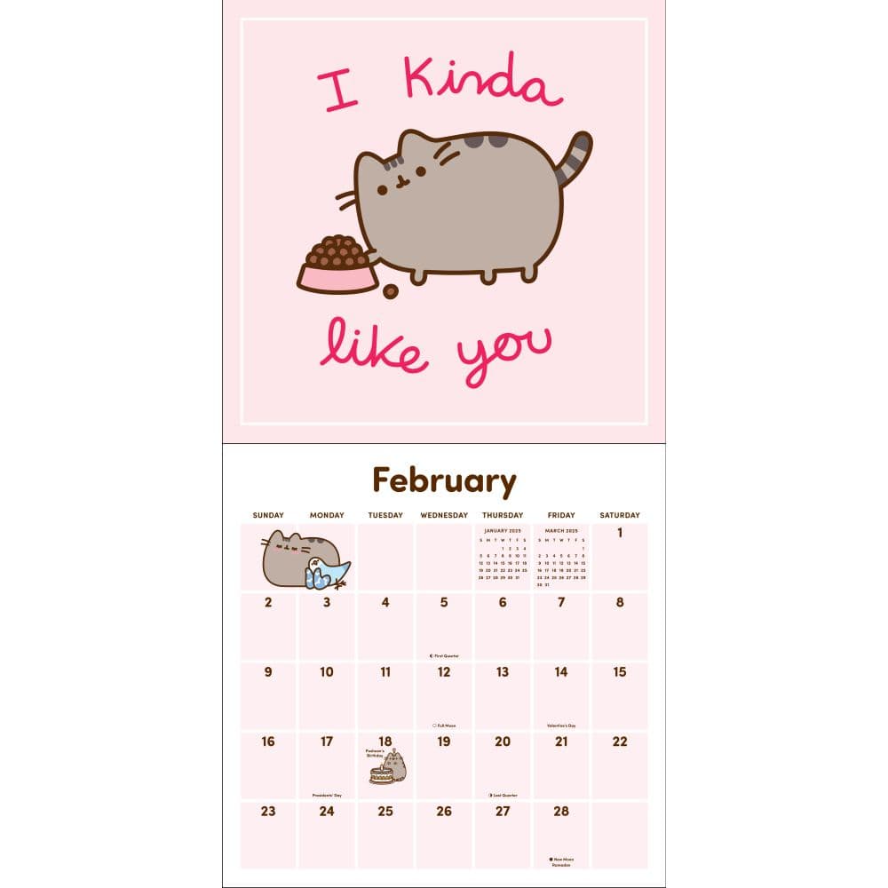 Pusheen cat calendar 2019 online