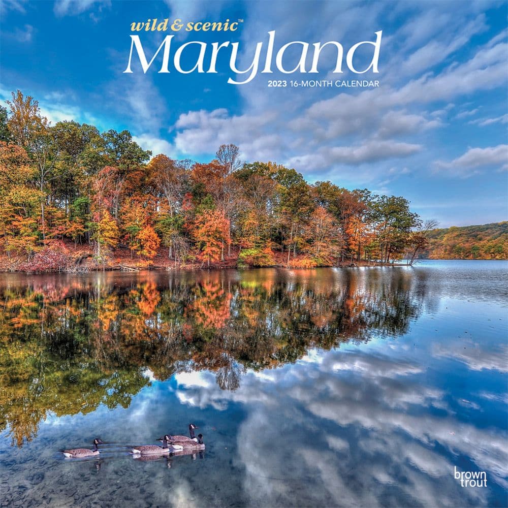 BrownTrout Maryland Wild and Scenic 2023 Wall Calendar