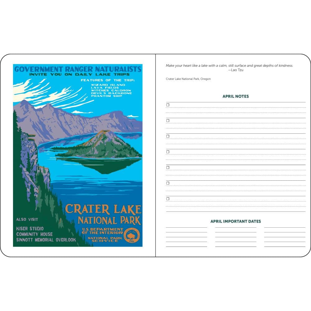 National Parks Poster Art of the WPA 2026 Planner First Alternate Image