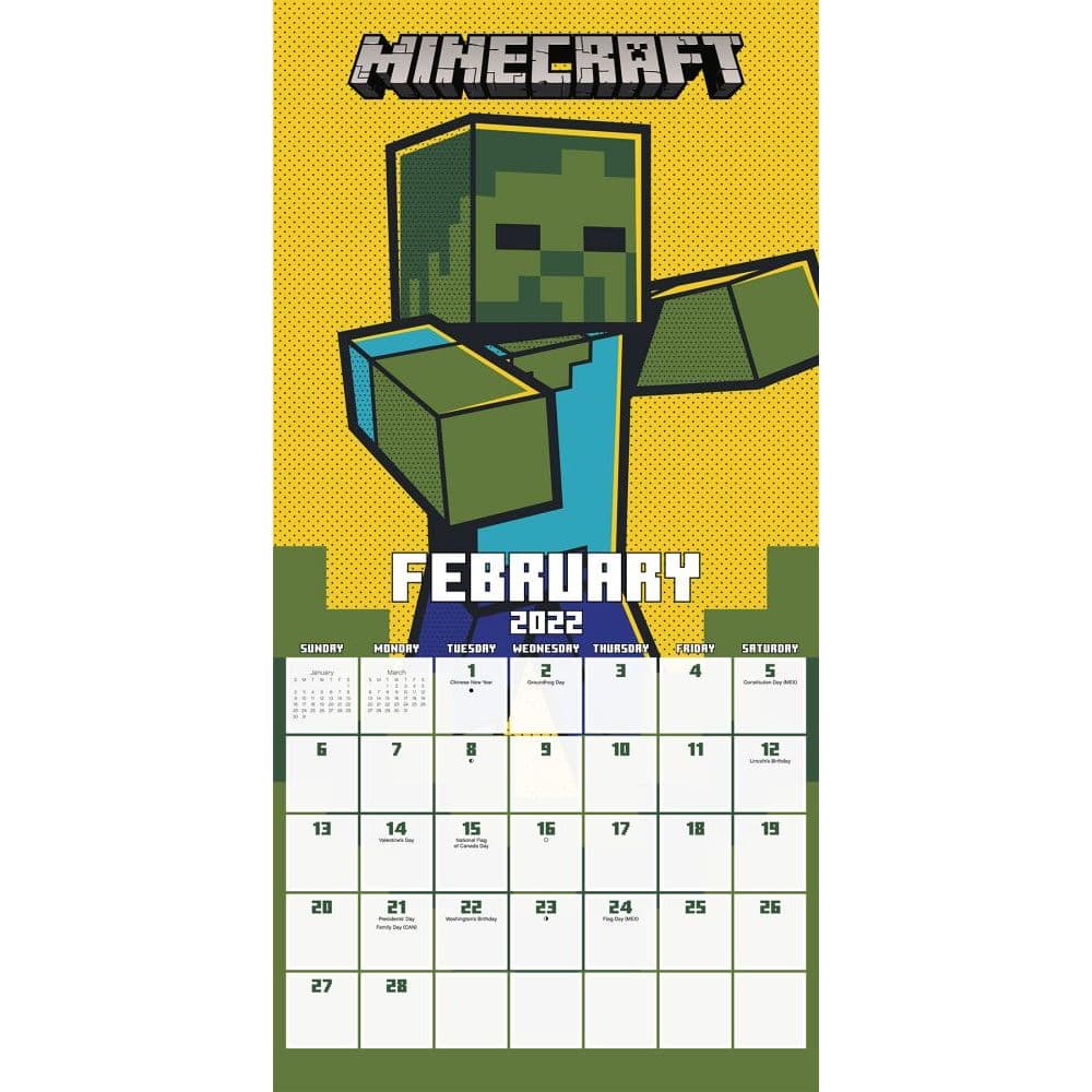 Minecraft 2022 Calendar Nascar