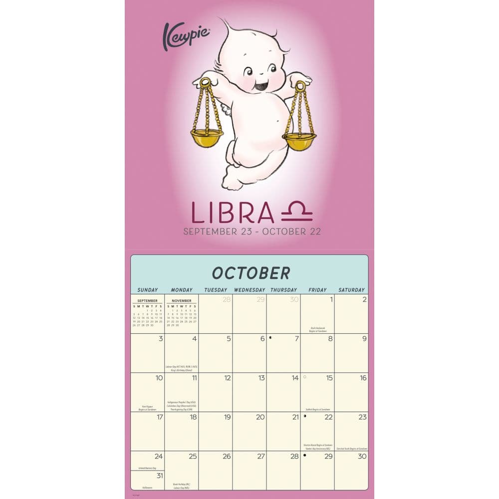 Kewpie 2027 Wall Calendar Fourth Alternate Image