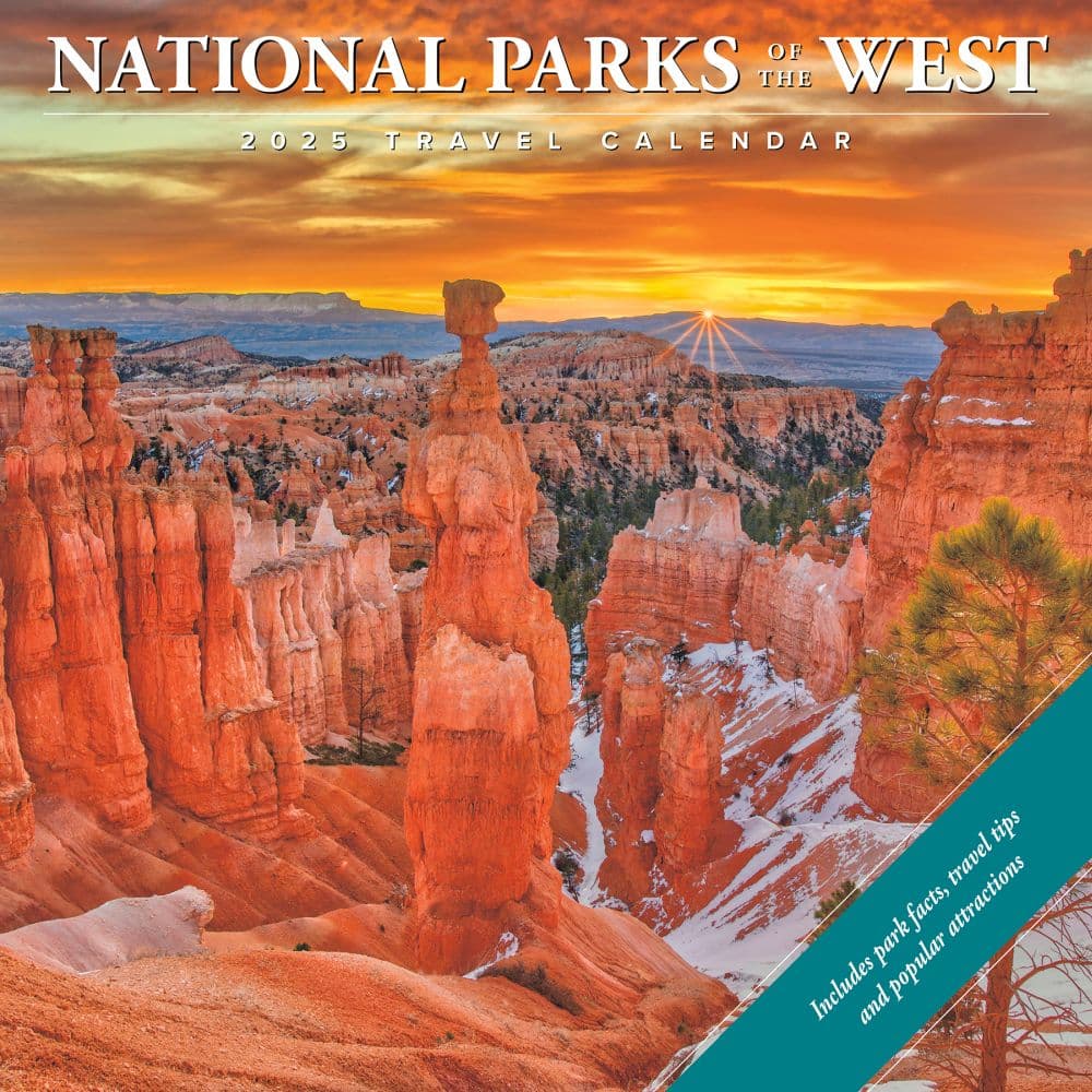 National Parks of the West Travel Events 2025 Wall Calendar Main Image