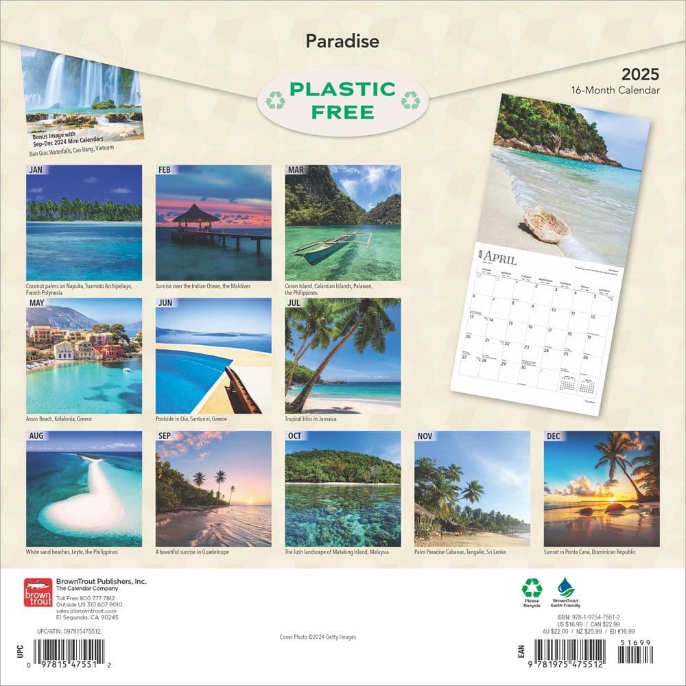 Paradise 2025 Wall Calendar First Alternate Image width=&quot;1000&quot; height=&quot;1000&quot;