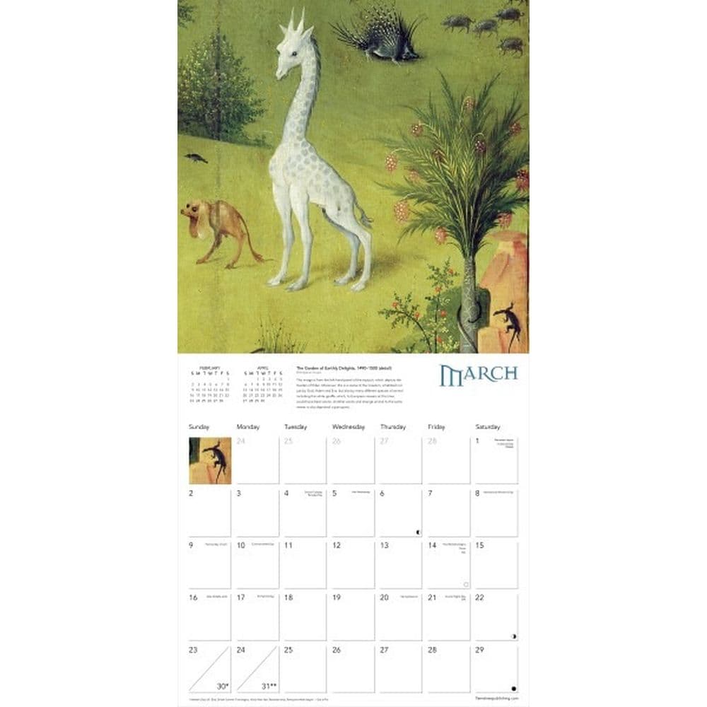 Bosch Weird Art 2025 Wall Calendar Second Alternate Image