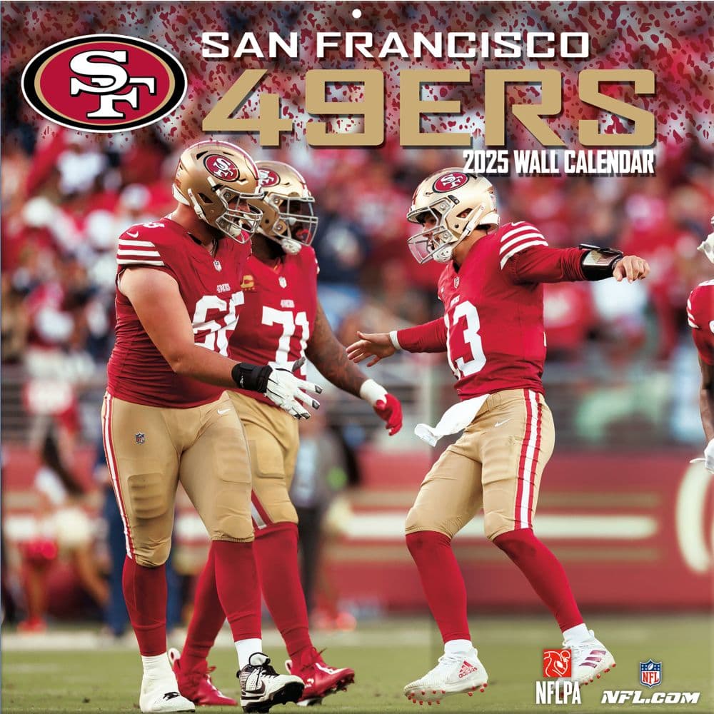 NFL San Francisco 49ers 2025 Wall Calendar Main Image