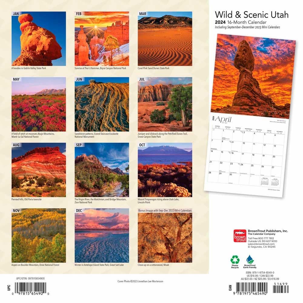Utah Wild and Scenic 2024 Wall Calendar First Alternate  Image width=&quot;1000&quot; height=&quot;1000&quot;