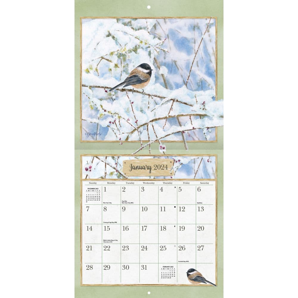 Garden Birds 2024 Wall Calendar Second Alternate Image width=&quot;1000&quot; height=&quot;1000&quot;