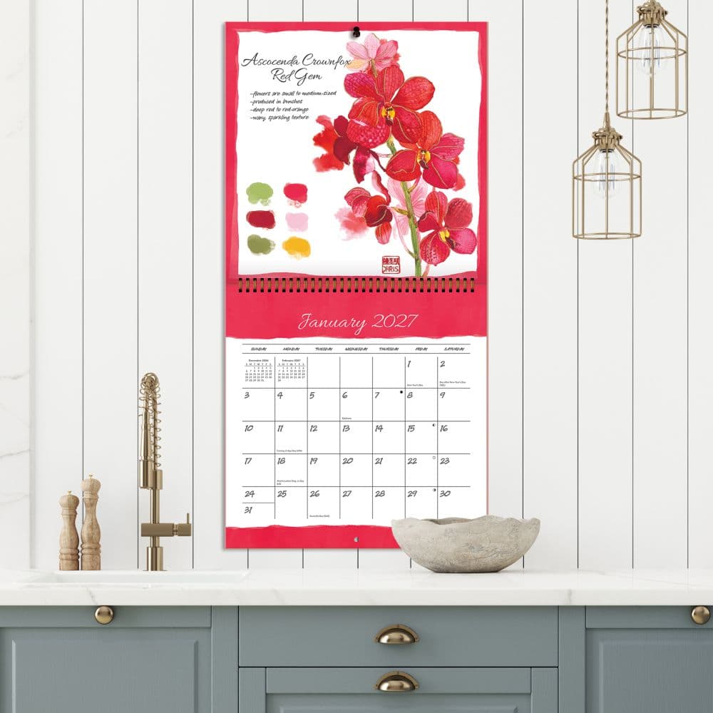 Exotic Orchids 2027 Spiral Wall Calendar Third Alternate Image