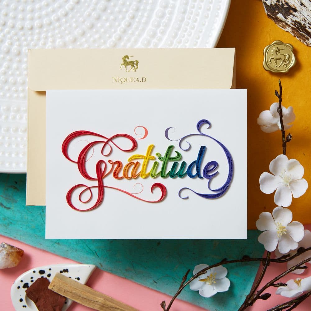 Gratitude Quilling Thank You Card Eighth Alternate Image width="1000" height="1000"