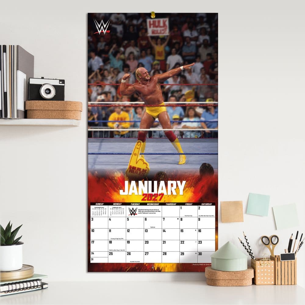 WWE Hulk Hogan 2027 Wall Calendar Fifth Alternate Image