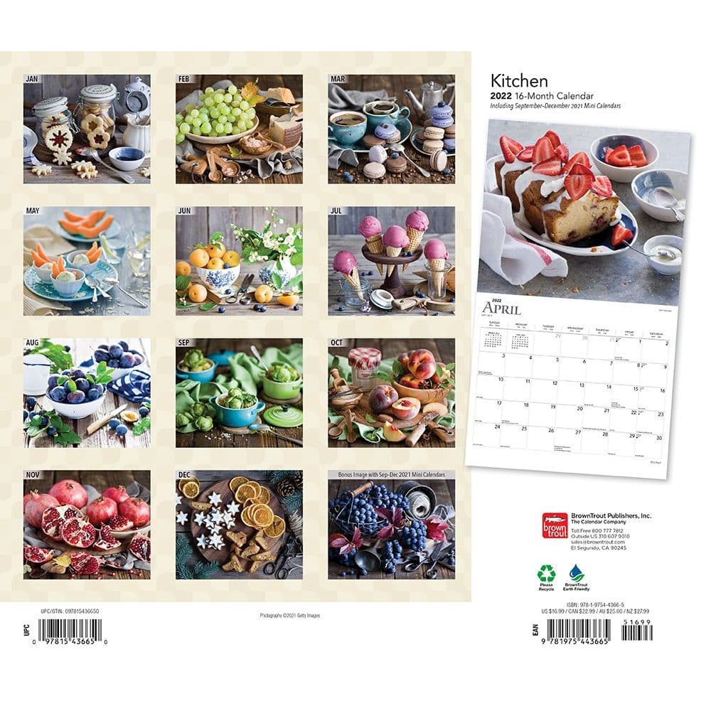 Kitchen 2022 Deluxe Wall Calendar - Calendars.com
