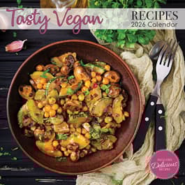 Tasty Vegetarian Recipes 2026 Wall Calendar