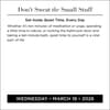 image Dont Sweat the Small Stuff 2026 Desk Calendar Second Alternate Image