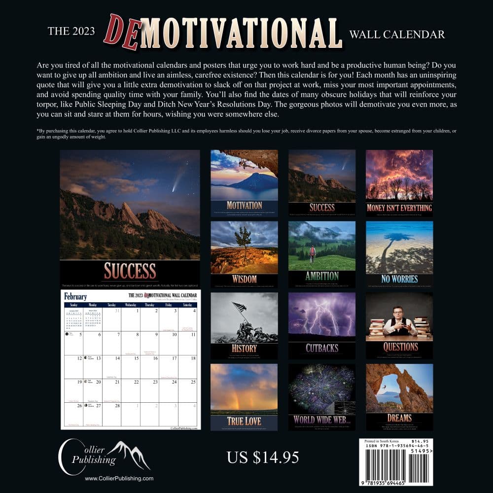 Demotivational 2023 Wall Calendar - Calendars.com