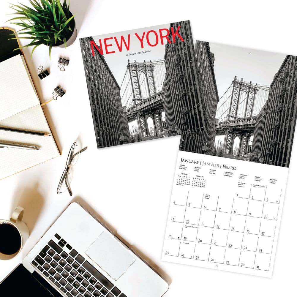 New York 2026 Wall Calendar Fourth Alternate Image