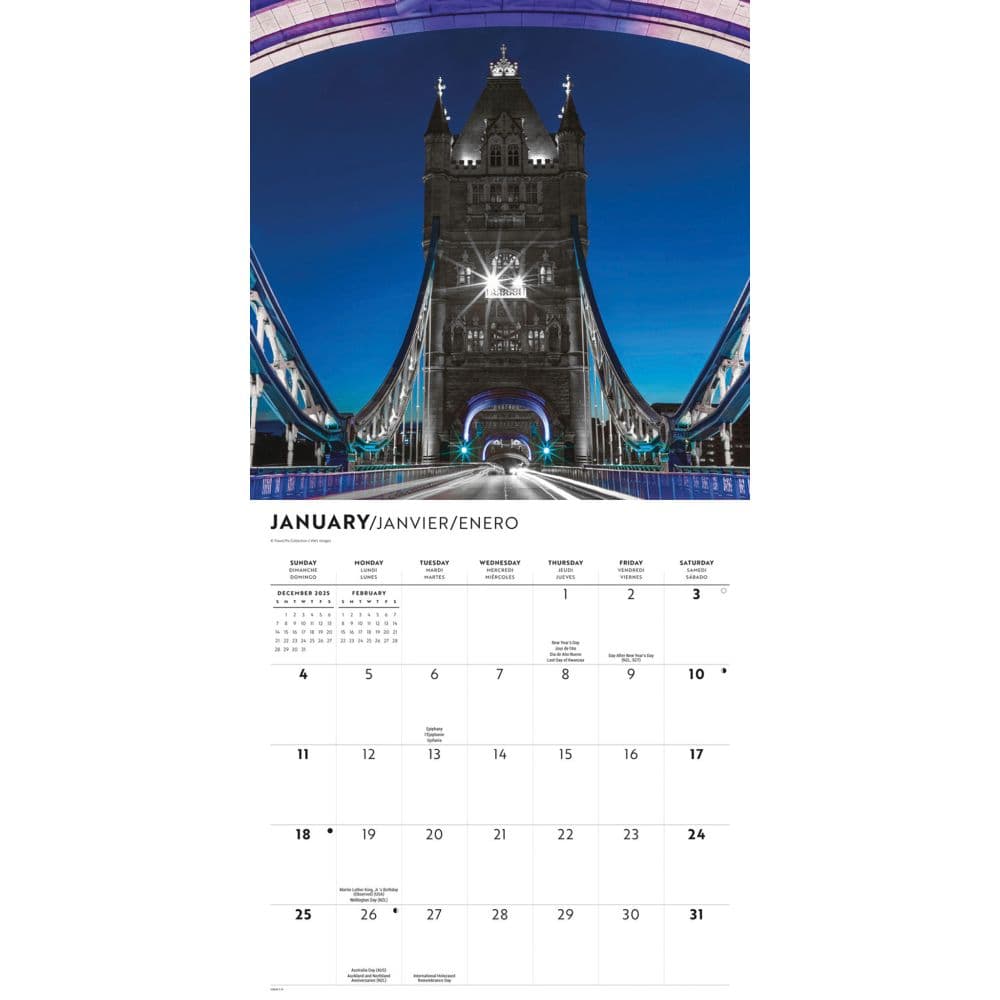 London Lux 2026 Wall Calendar Second Alternate Image