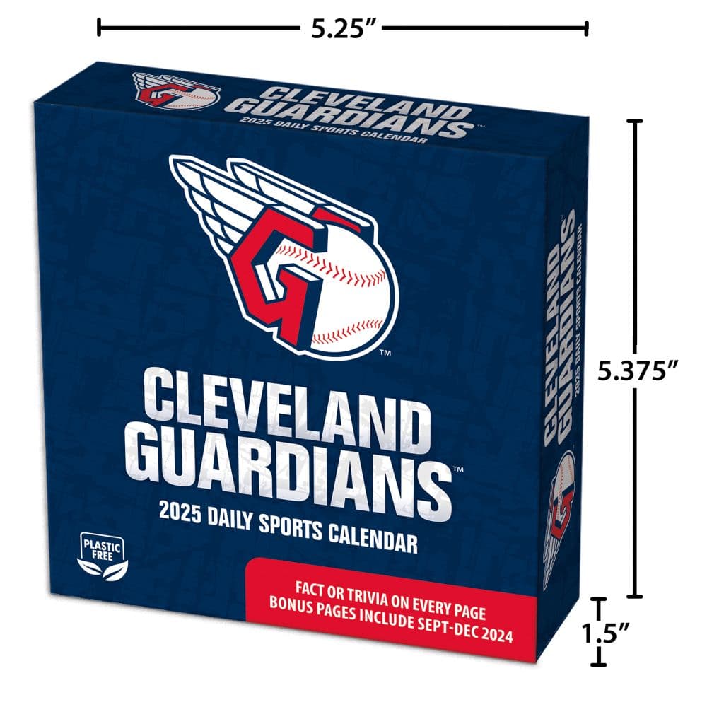 MLB Cleveland Guardians 2025 Desk Calendar Fifth Alternate Image