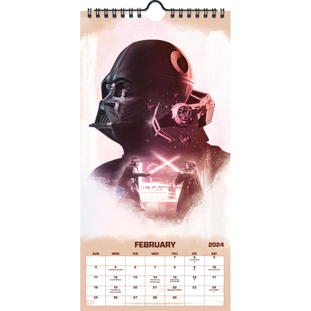 Star Wars 2025 Slim Wall Calendar