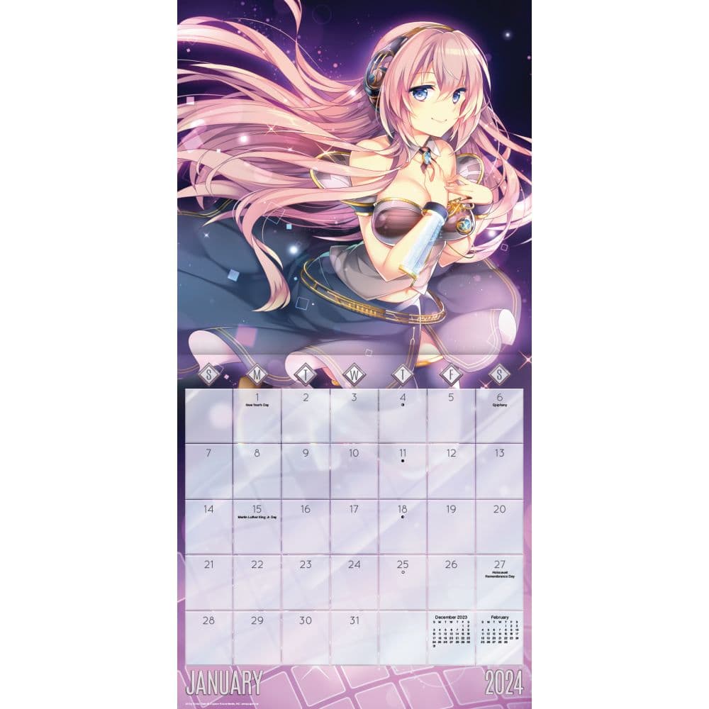 Hatsune Miku 2024 Wall Calendar