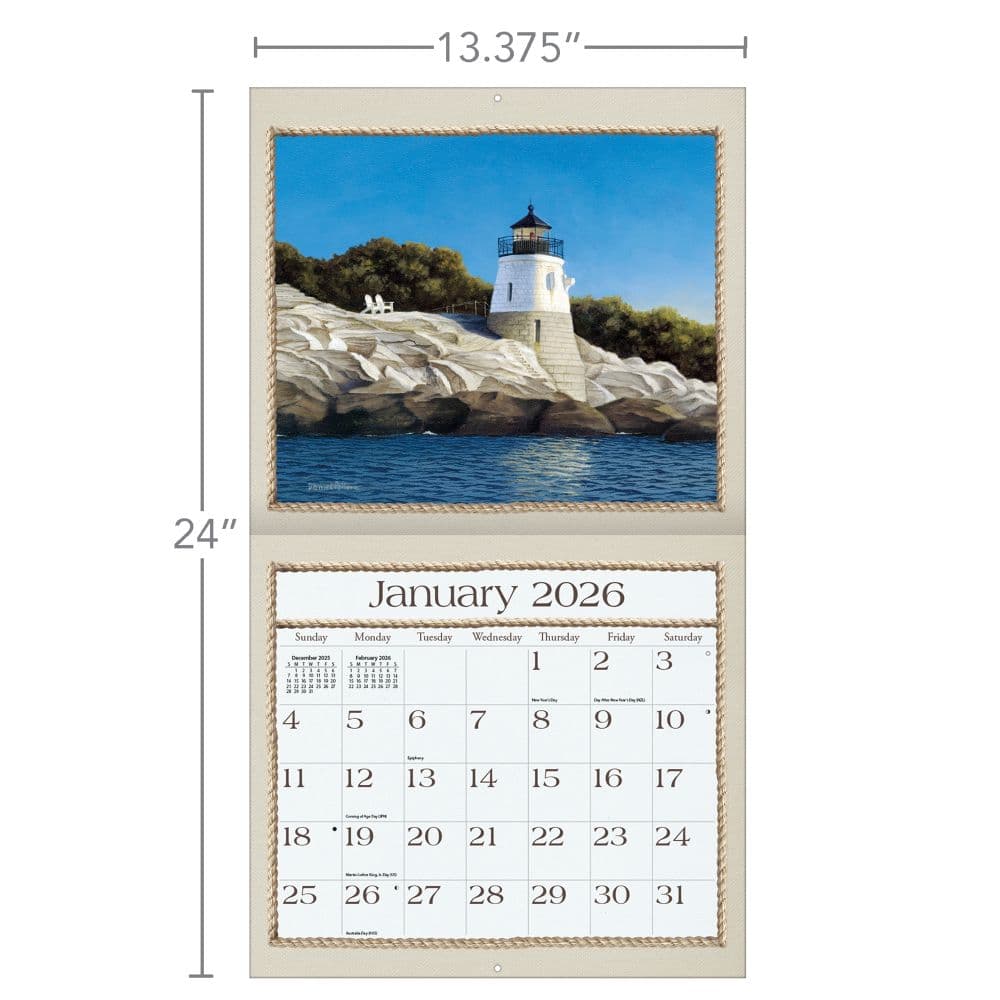 Seaside 2026 Wall Calendar by Daniel Pollera_ALT6