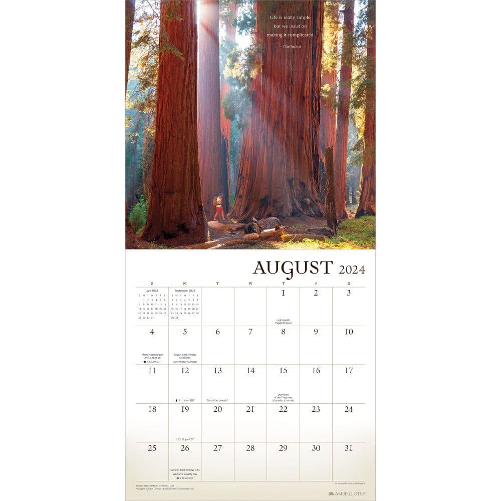 Wanderlust 2024 Wall Calendar August