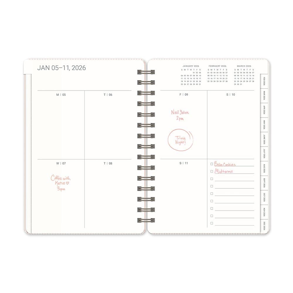 Coral Pink Agatha 2026 Planner Eleventh Alternate Image
