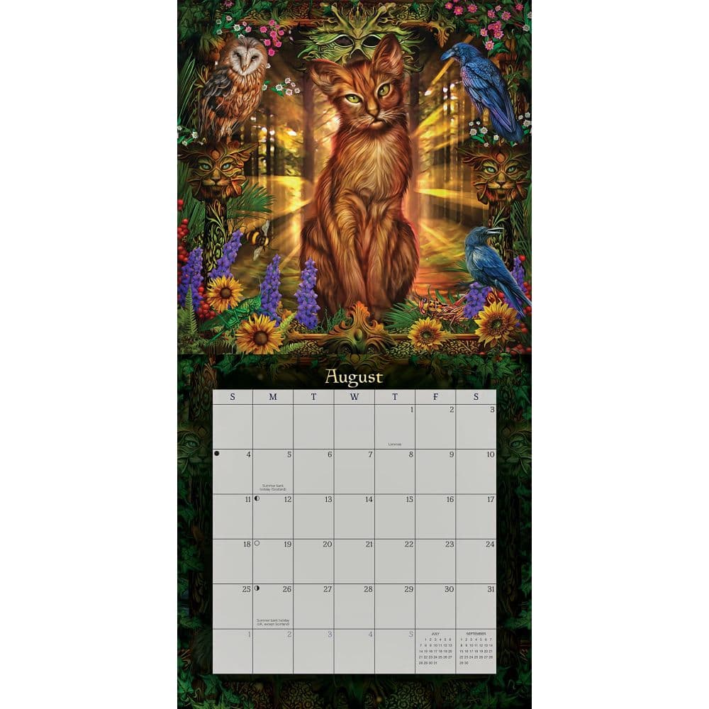Magical Mystical Cats 2024 Wall Calendar Alt2