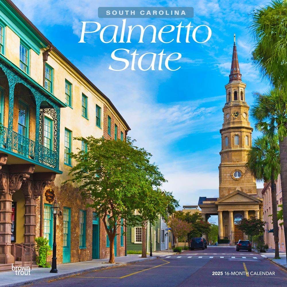 Palmetto State South Carolina 2025 Wall Calendar Main Image