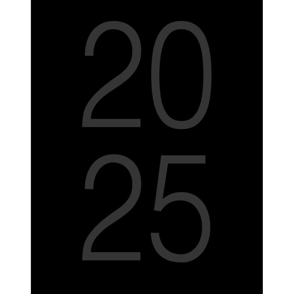 Black Booklet 2025 Monthly Planner