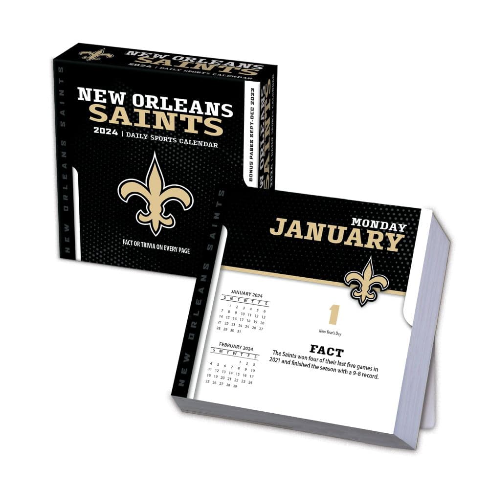 NFL New Orleans Saints 2025 Desk Calendar