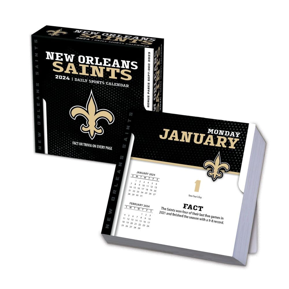NFL New Orleans Saints 2024 Desk Calendar