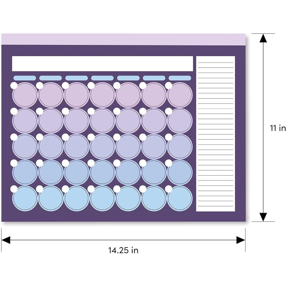 Purple Undated Desk Pad Second Alternate Image