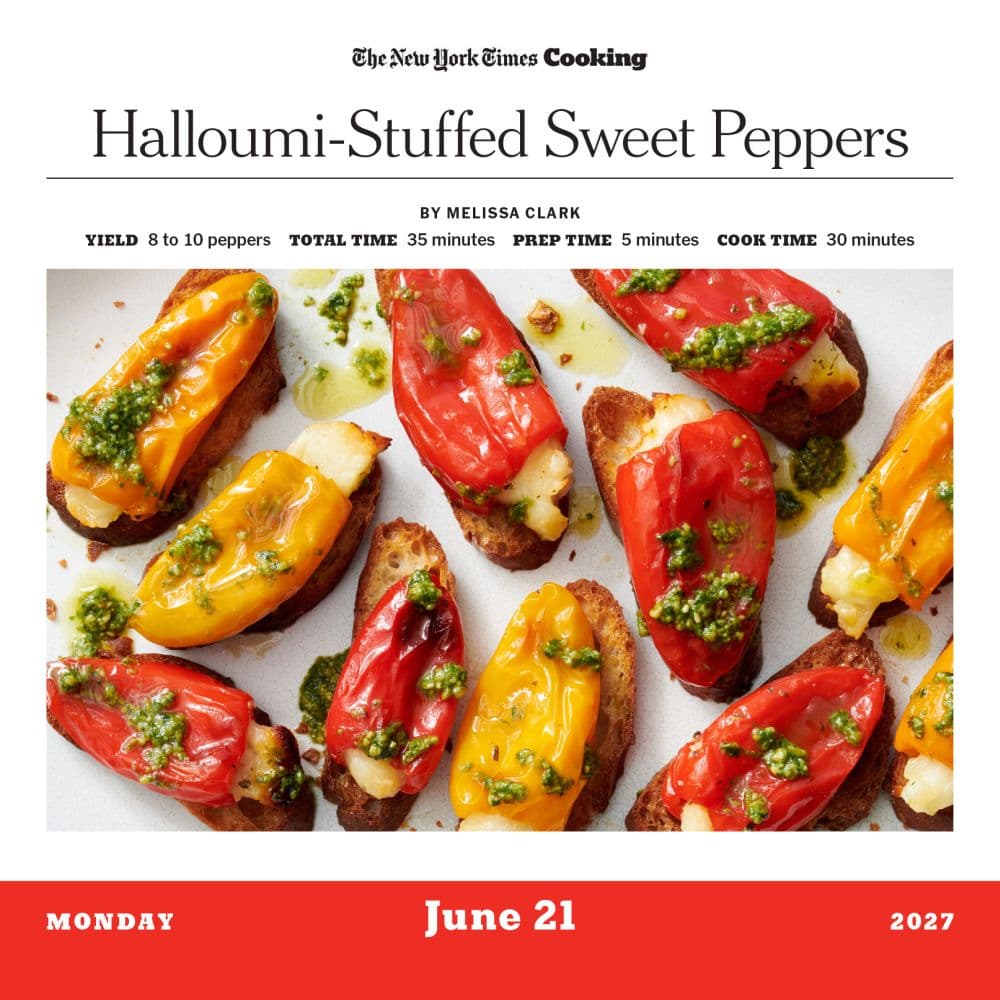 New York Times Cooking 2027 Page-A-Day Desk Calendar Second Alternate Image