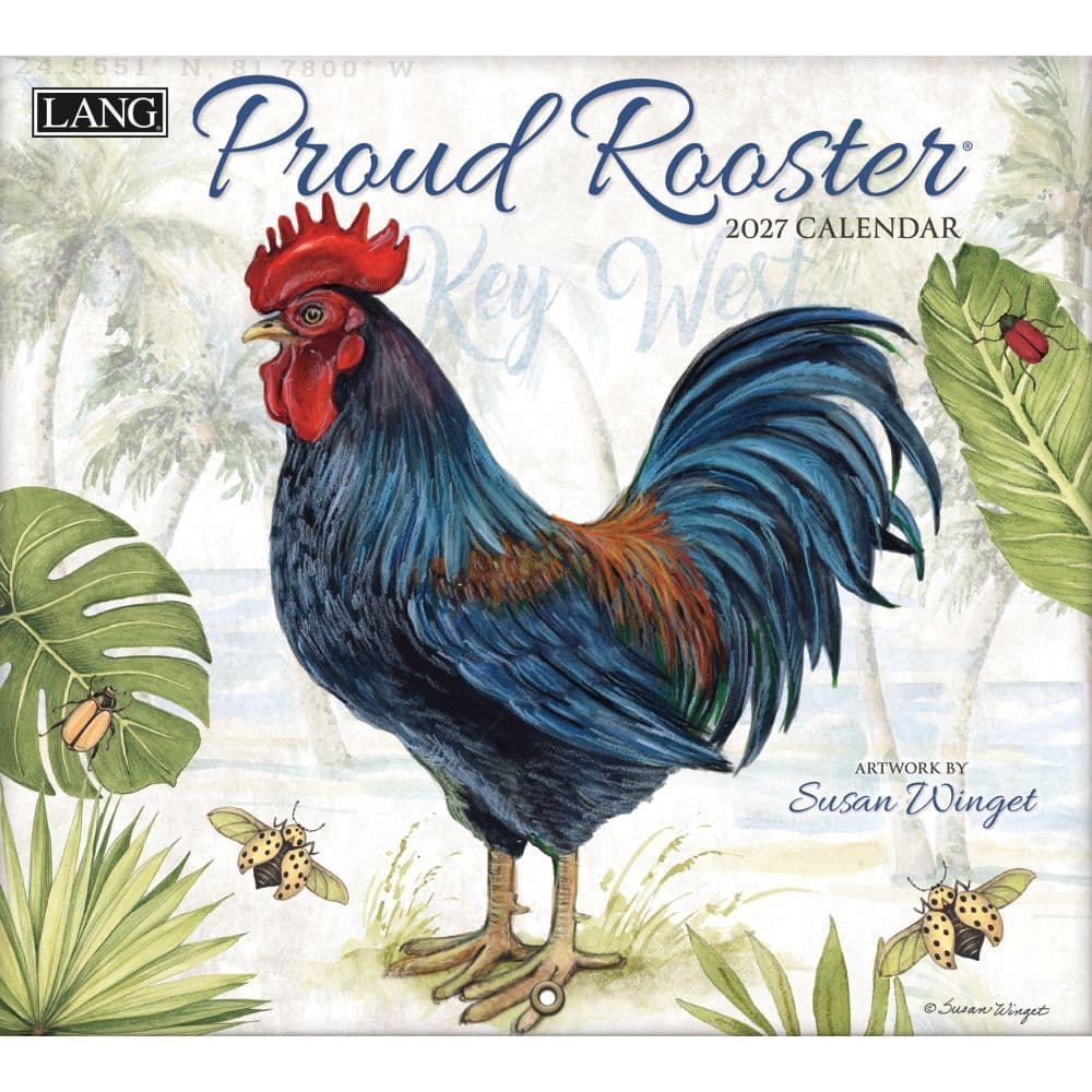 Proud Rooster Special Edition 2027 Wall Calendar Main Product Image