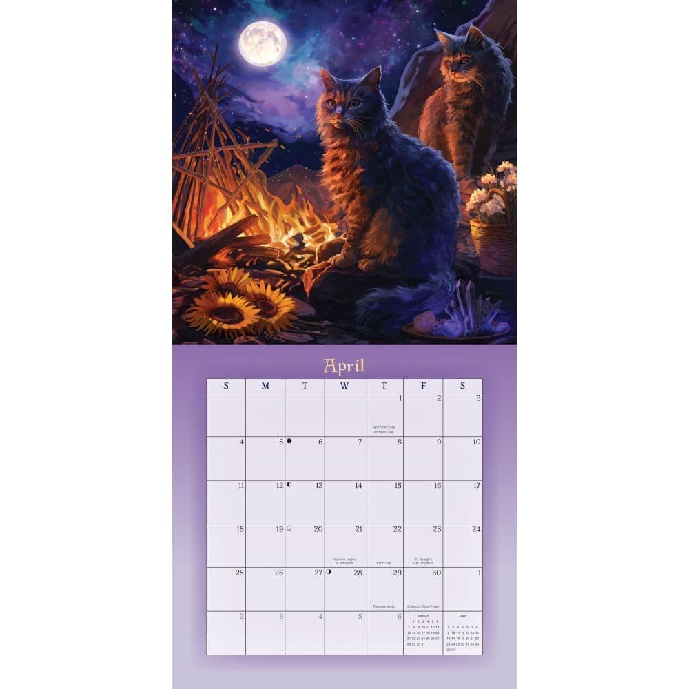 Magical Mystical Cats 2027 Wall Calendar Third Alternate Image