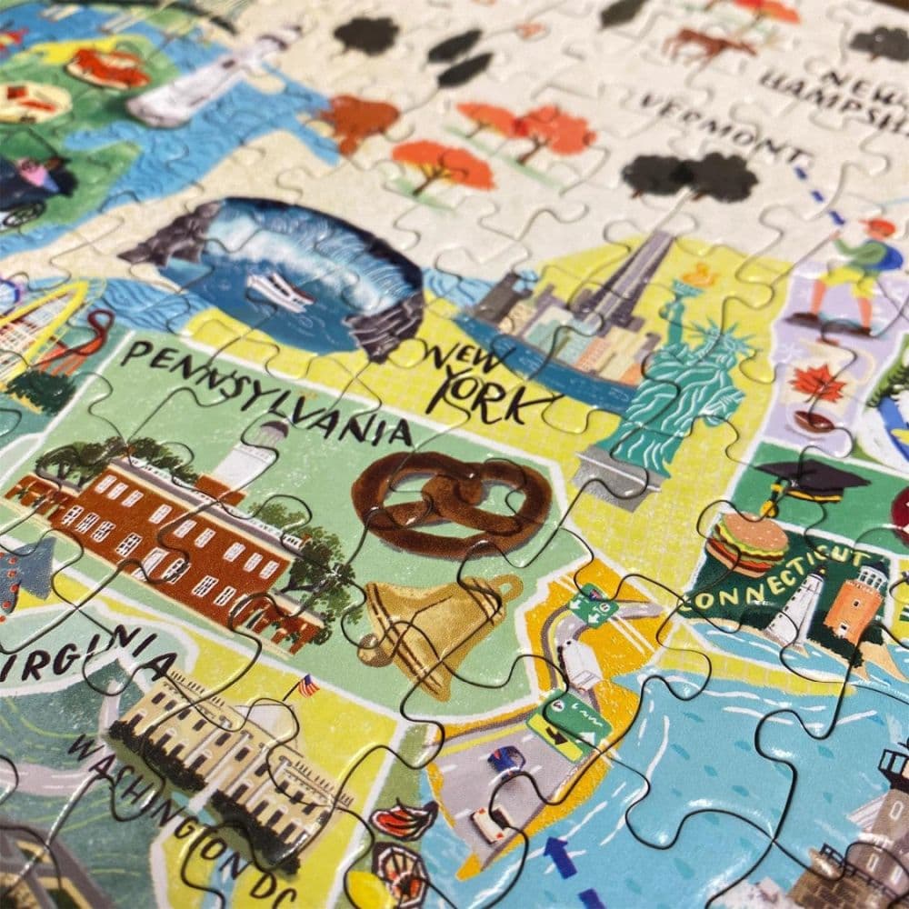 USA Map 1000 Piece Puzzle Fifth Alternate Image
