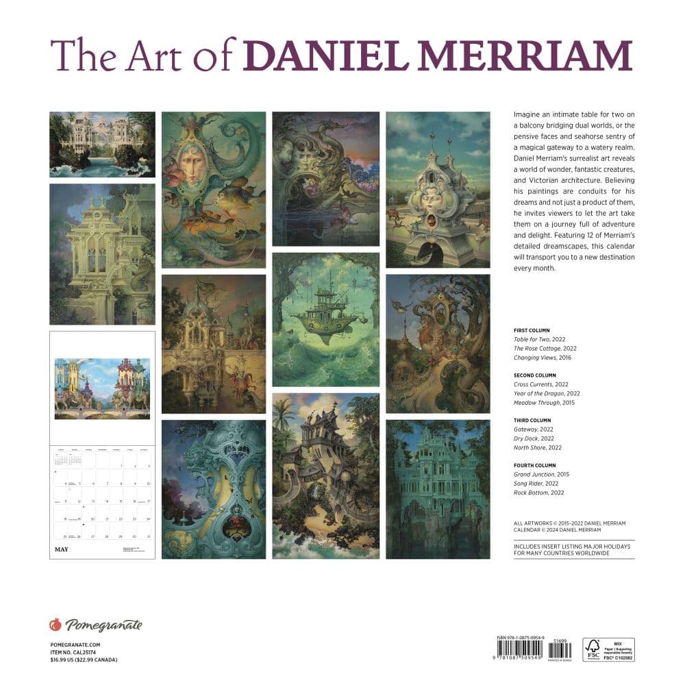 Merriam Art 2025 Wall Calendar First Alternate Image width="1000" height="1000"