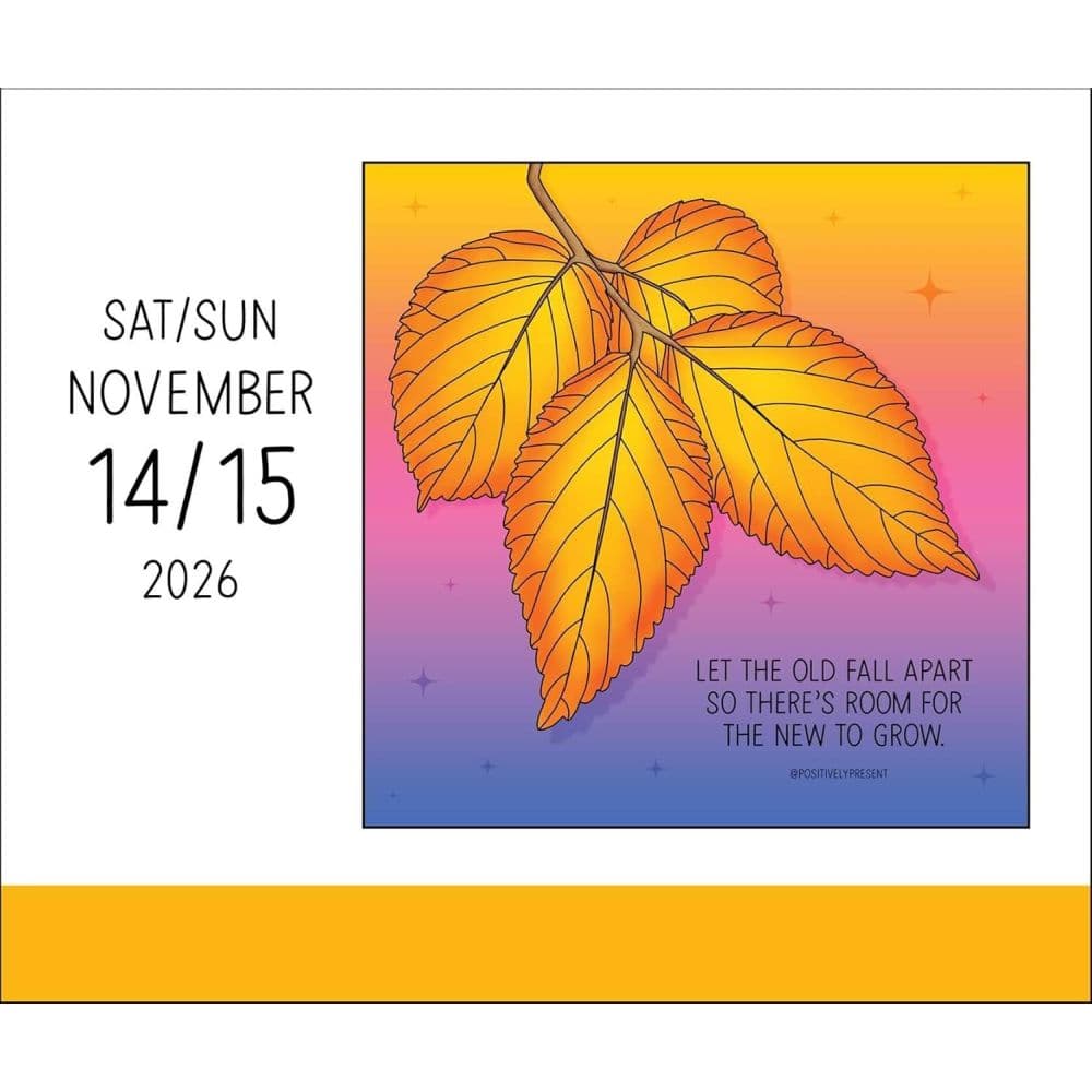 Positively Present 2026 Desk Calendar Fourth Alternate Image