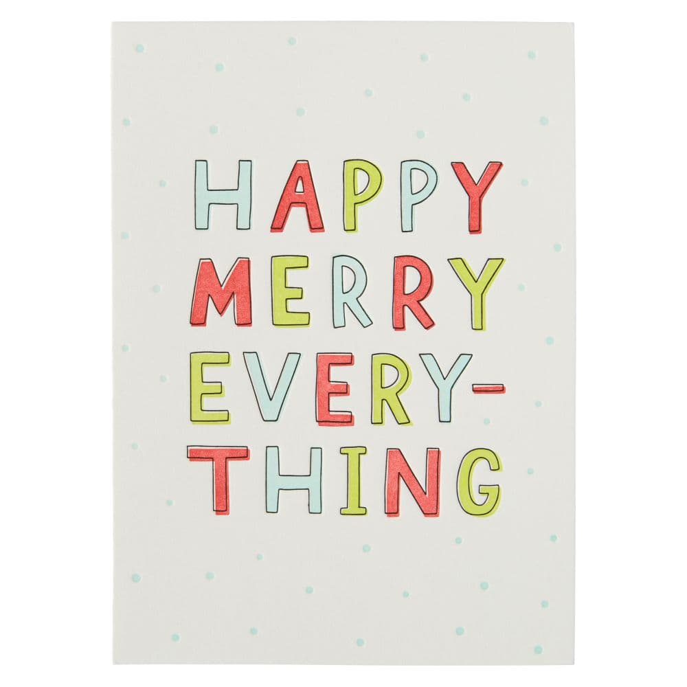 Happy Merry Everything Christmas Card  First Alternate Image width=&quot;1000&quot; height=&quot;1000&quot;