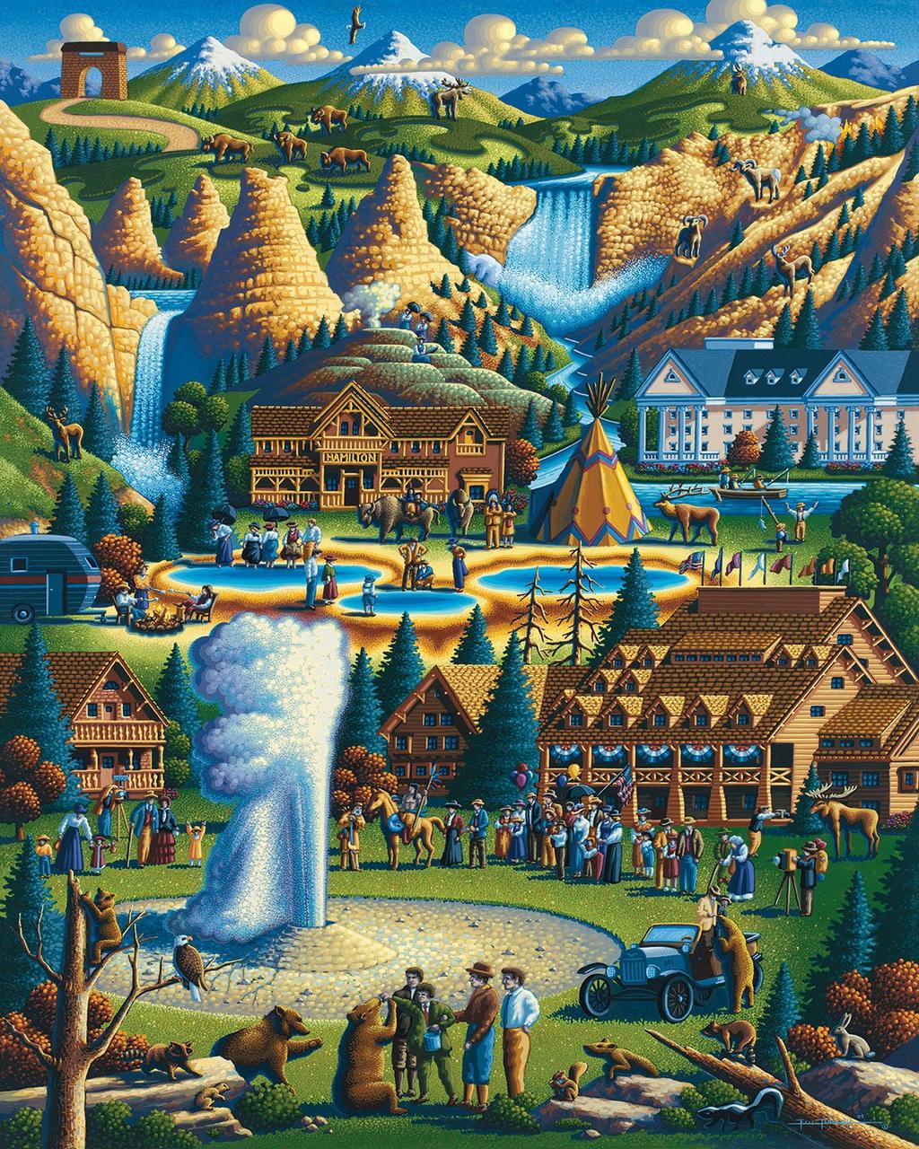 Yellowstone National Park 500pc Puzzle Alternate Image 1