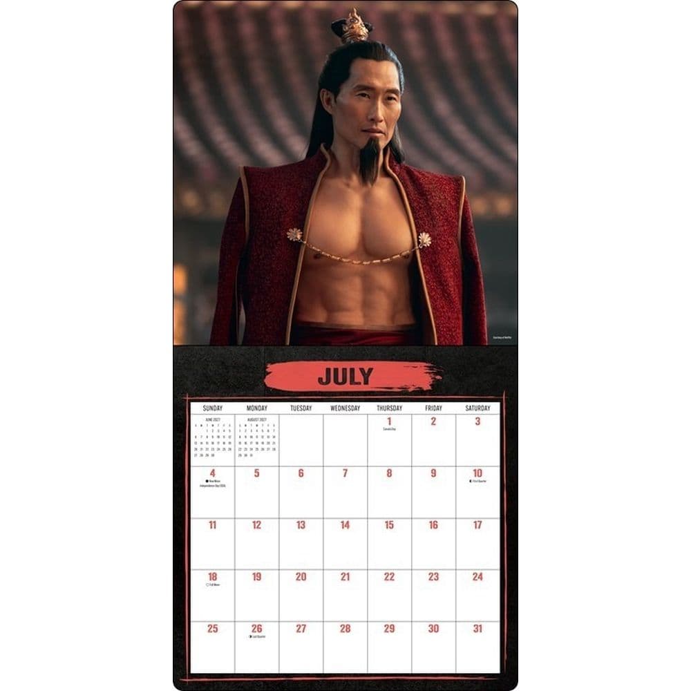 Avatar The Last Airbender Netflix Series 2027 Wall Calendar Fifth Alternate Image