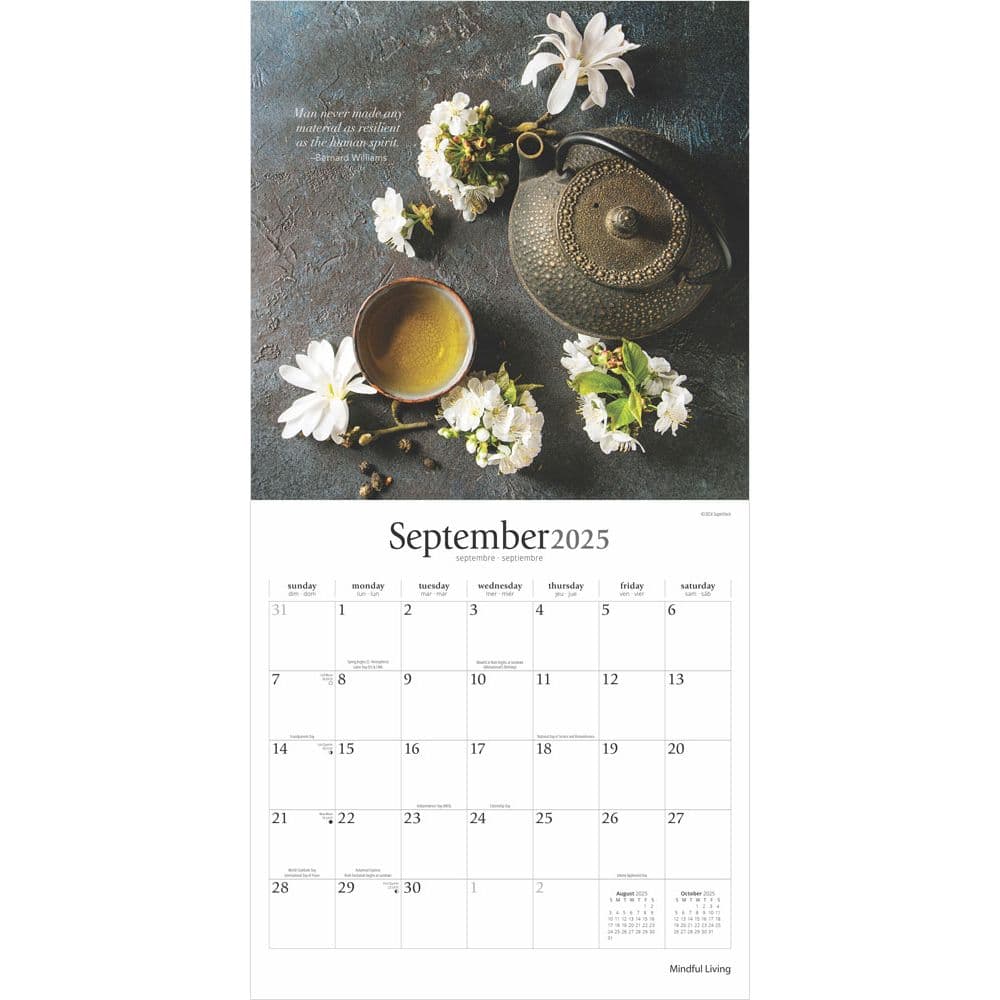 当店在庫してます！ Mindful Calendars.com - Calendar Wall 2025 Living 輸入版カレンダー