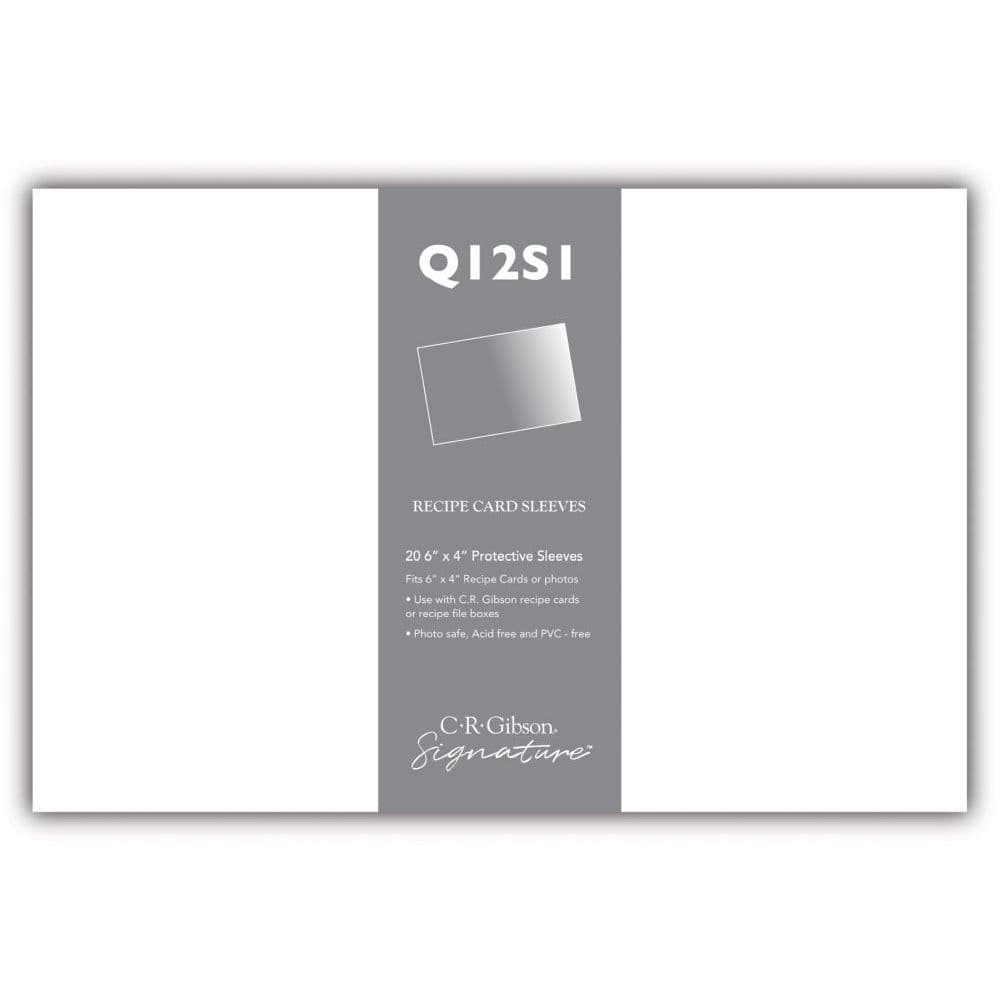 Single Recipe Card Protector Sheets Main Image