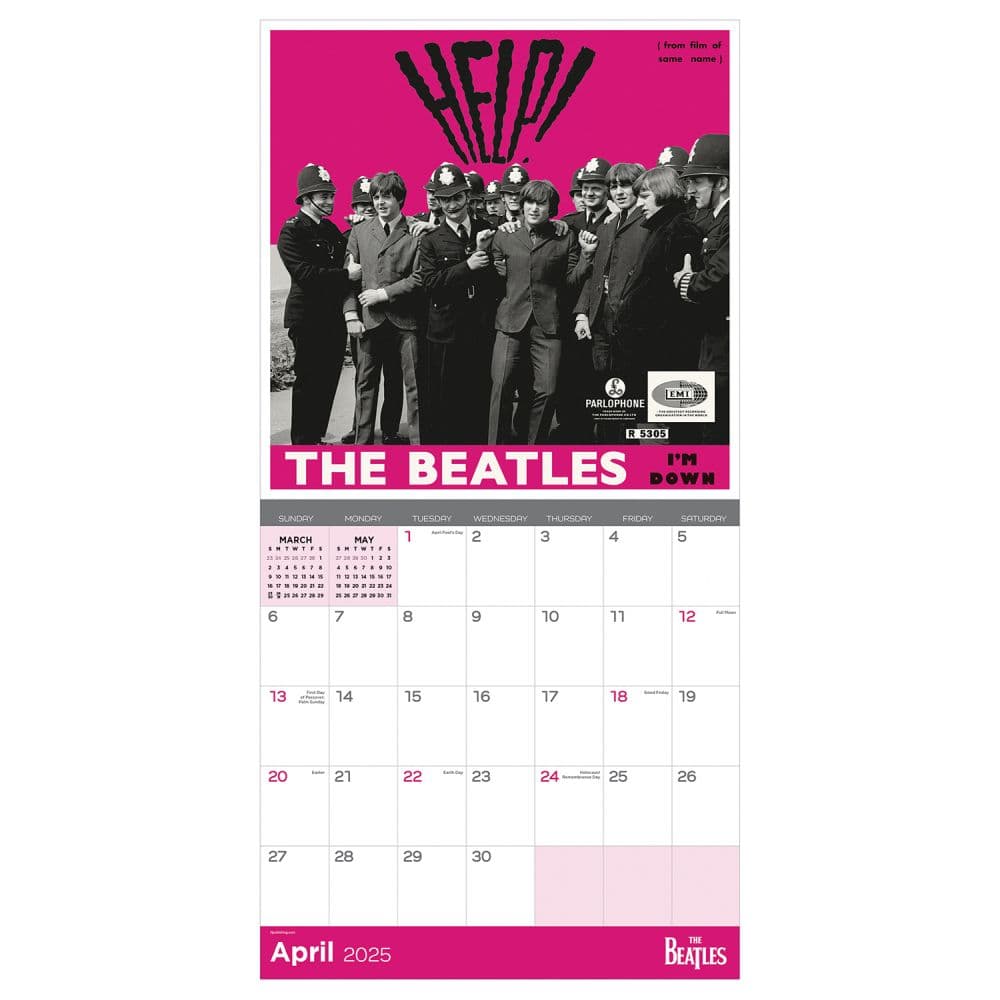 Beatles 2025 Wall Calendar