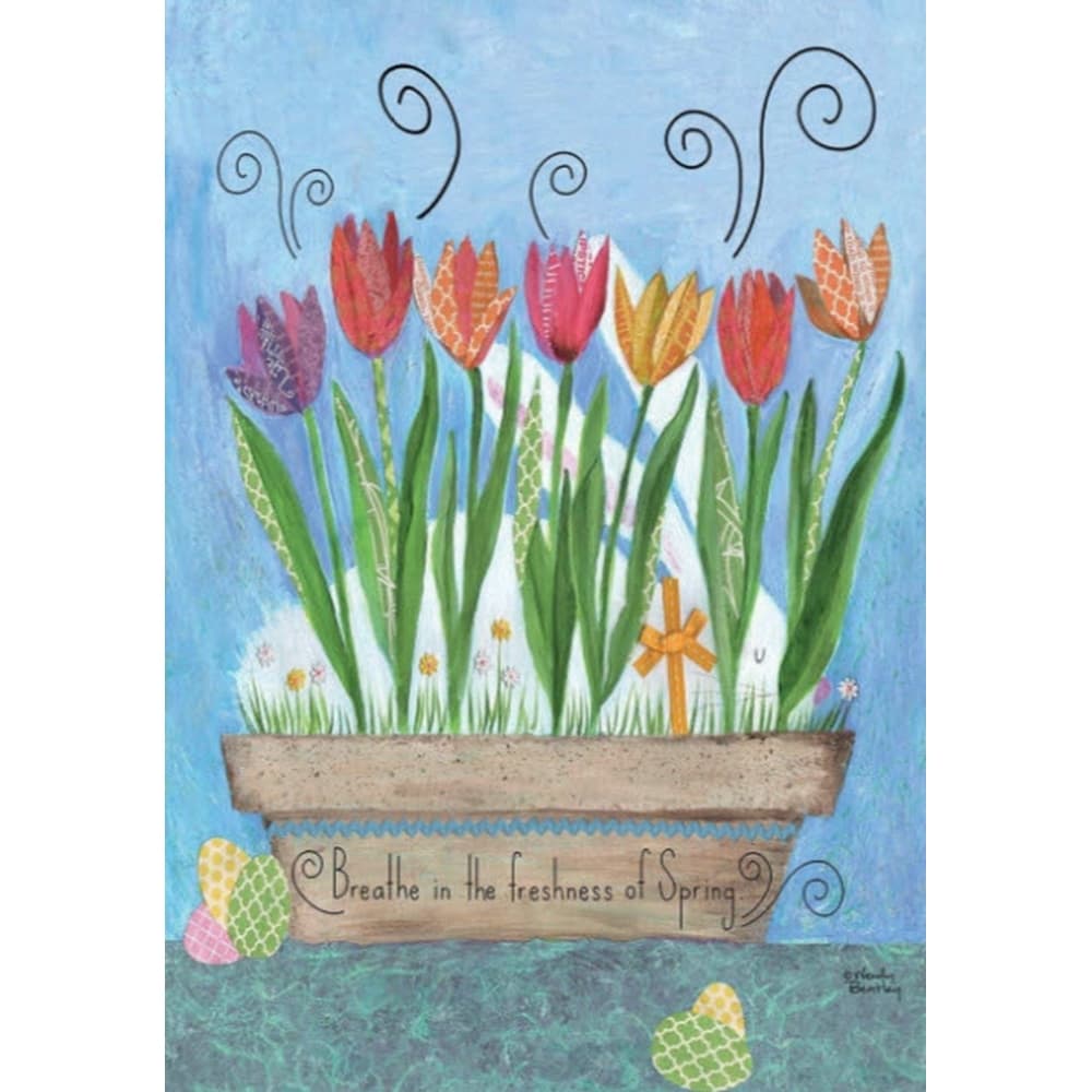 Fresh Spring Outdoor Flag-Large - 28 x 40 by Wendy Bentley Main Image