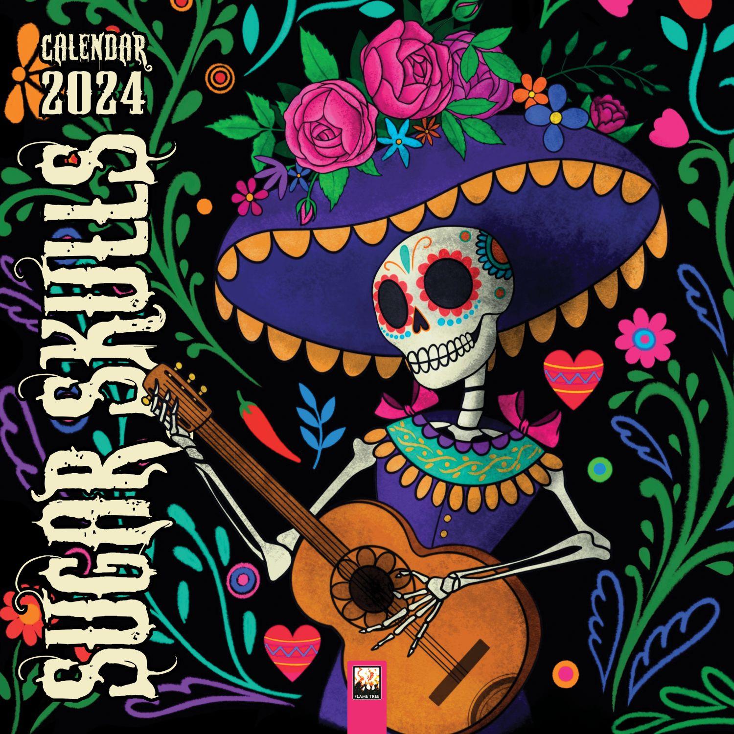 Sugar Skulls 2024 Wall Calendar