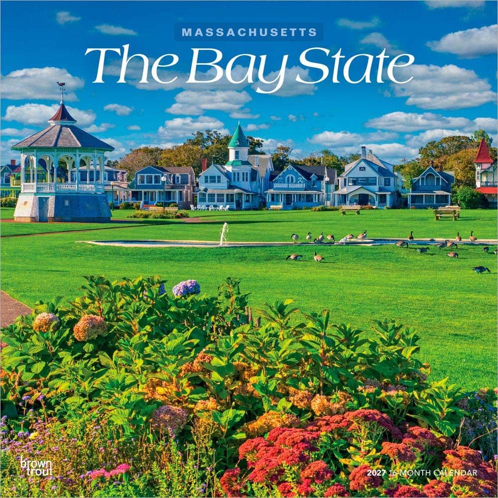 Bay State Massachusetts 2027 Wall Calendar Main Product Image