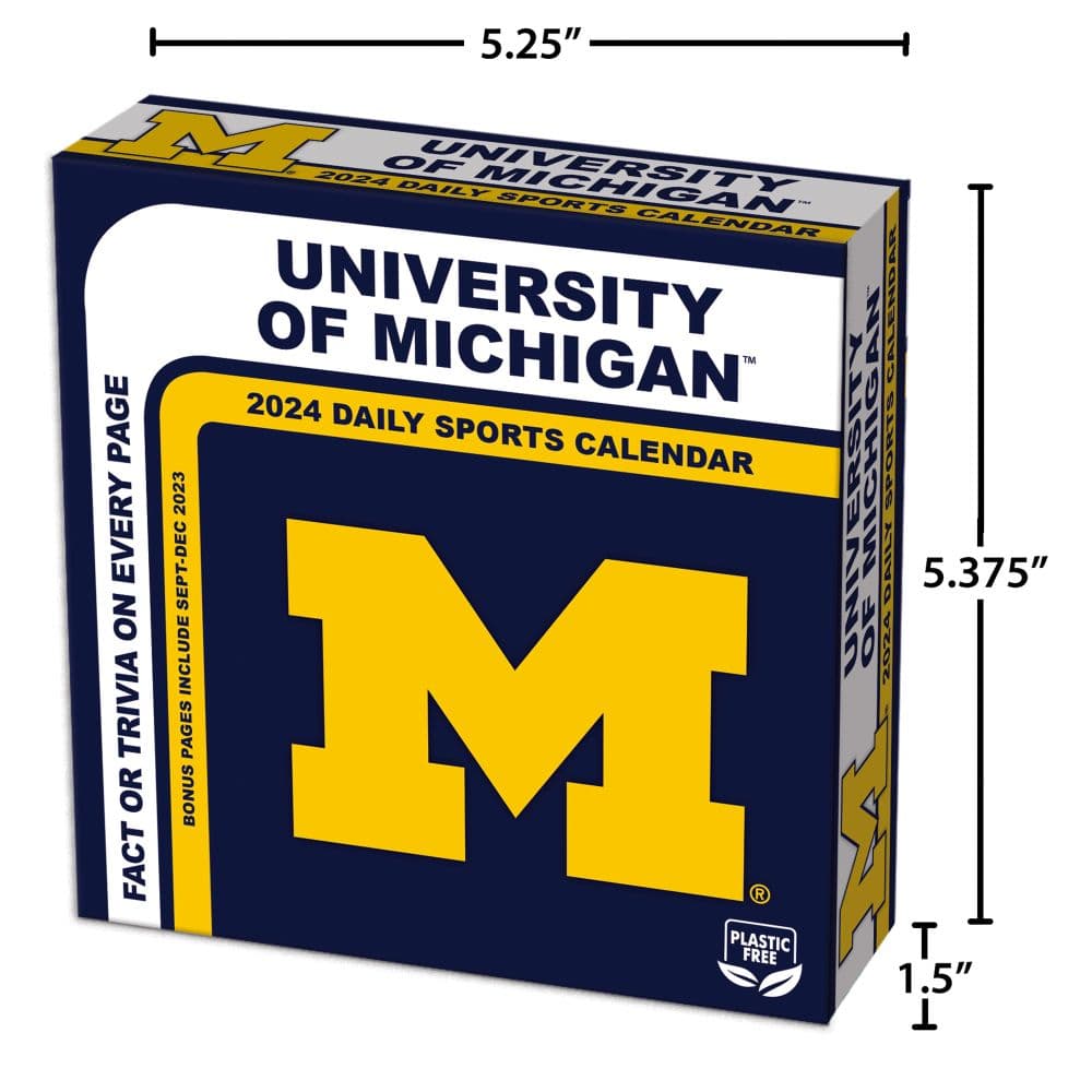 Michigan Wolverines 2024 Desk Calendar Sixth Alternate Image width=&quot;1000&quot; height=&quot;1000&quot;