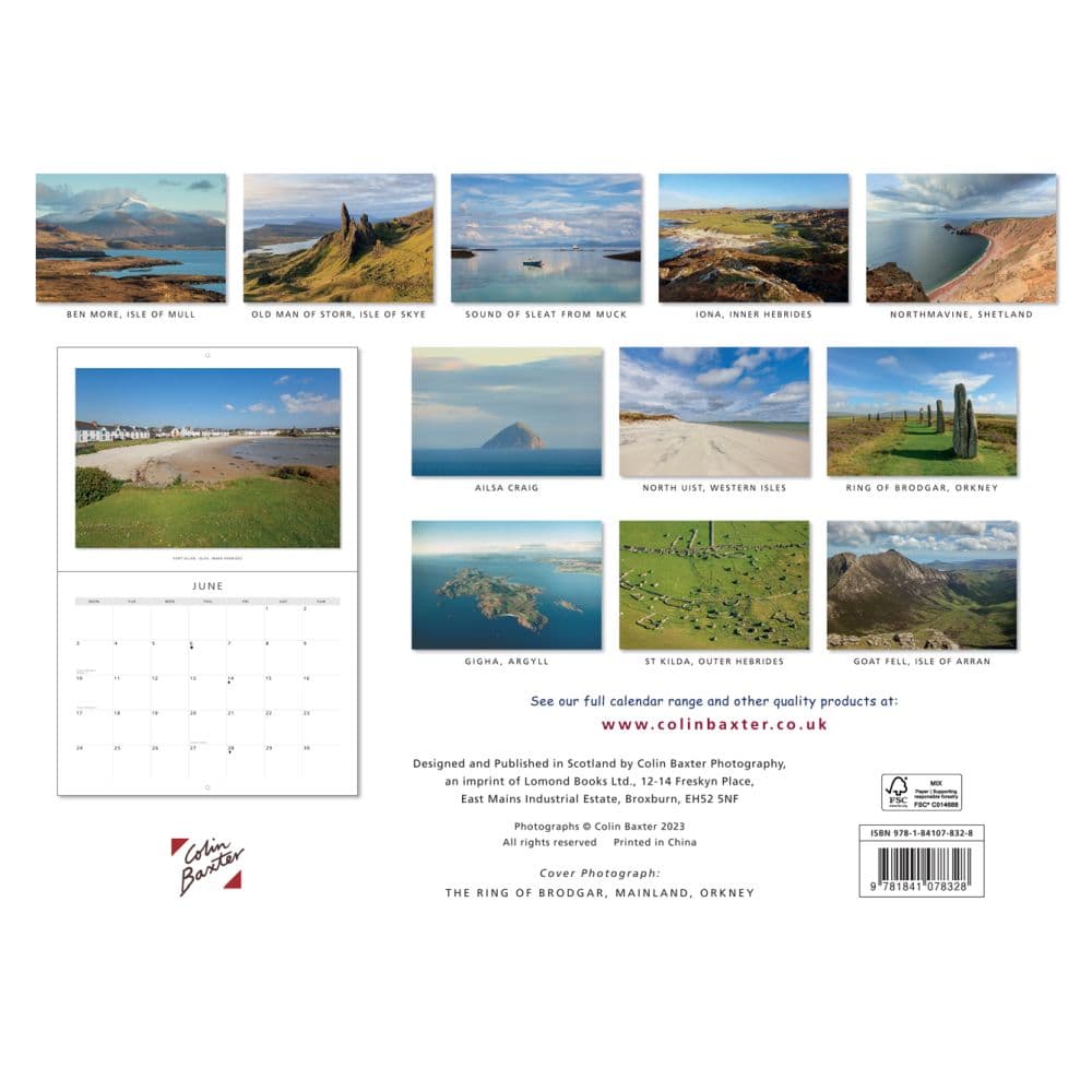 Scottish Islands 2024 Wall Calendar